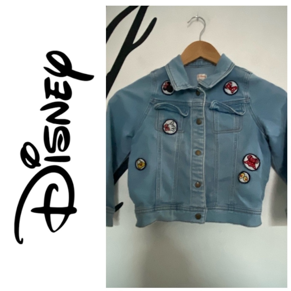 Disney Tutu Couture kids denim jacket with Minnie Mouse patches